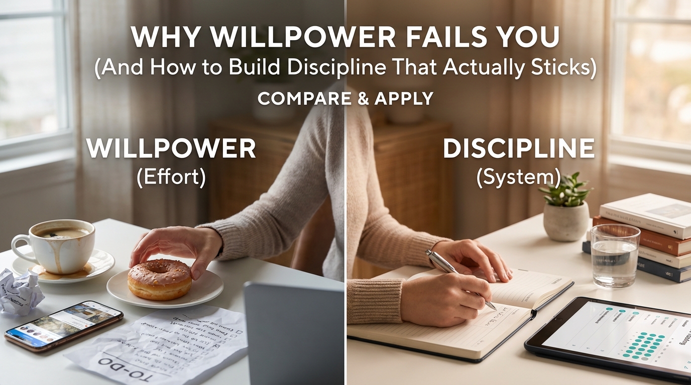 Why Willpower Fails You (And How to Build Discipline That Actually Sticks)